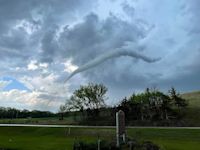 1 person killed, 22 homes destroyed in tornado near Westmoreland, Kansas on Tuesday