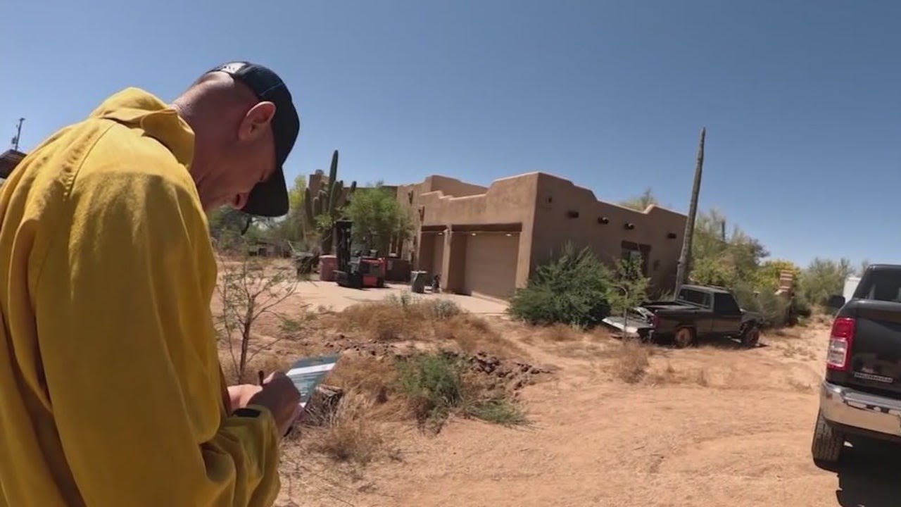 Scottsdale Fire crews leaving notices of wildfire hazards for some residents