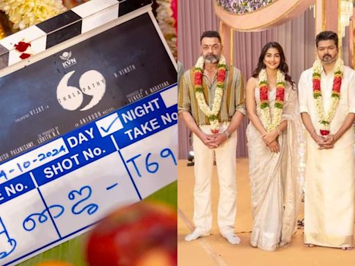 Thalapathy 69: Vijay performs pooja on the first day of his last film, to begin shoot in Payyanur