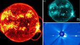 Watch moment Sun launched its strongest solar flare in half a DECADE