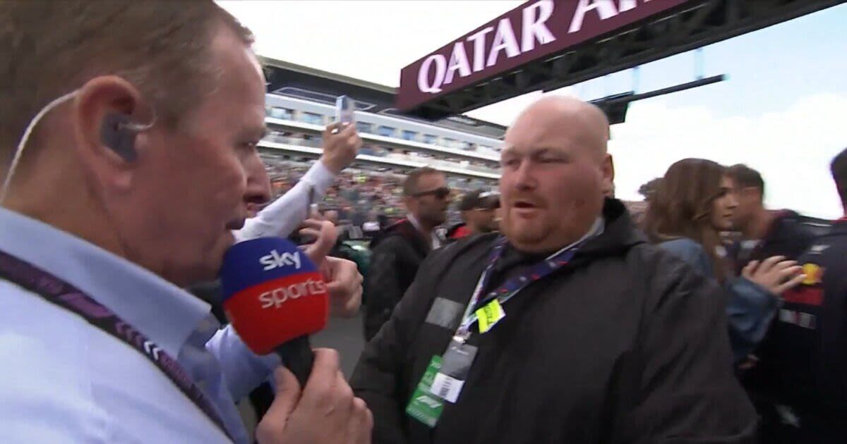 Martin Brundle told off and rejected twice by Brian May at British GP grid walk