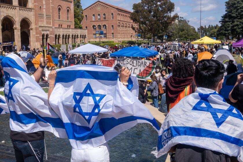 Pro-Palestinian protests grow at California campuses as opposing demonstrators clash at UCLA