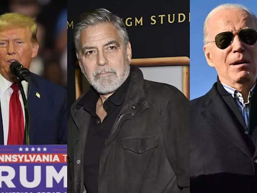 'Get out of politics': Donald Trump calls Clooney a 'rat' after star urged Biden to drop out of race - Times of India