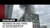 Incendio y explosión alarma a vecinos en edificio habitacional de Azcapotzalco, CDMX