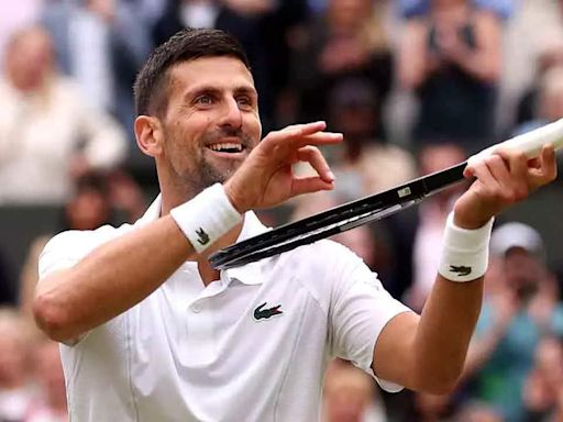 Watch: Novak Djokovic plays an imaginary violin after reaching Wimbledon final | Tennis News - Times of India