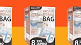 This bestselling 8-Pack of XXL Jumbo Vacuum Storage Bags is 20% off on Amazon