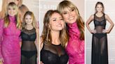 Heidi Klum y su hija Leni sorprendieron con sus looks con transparencias en un evento muy glamoroso