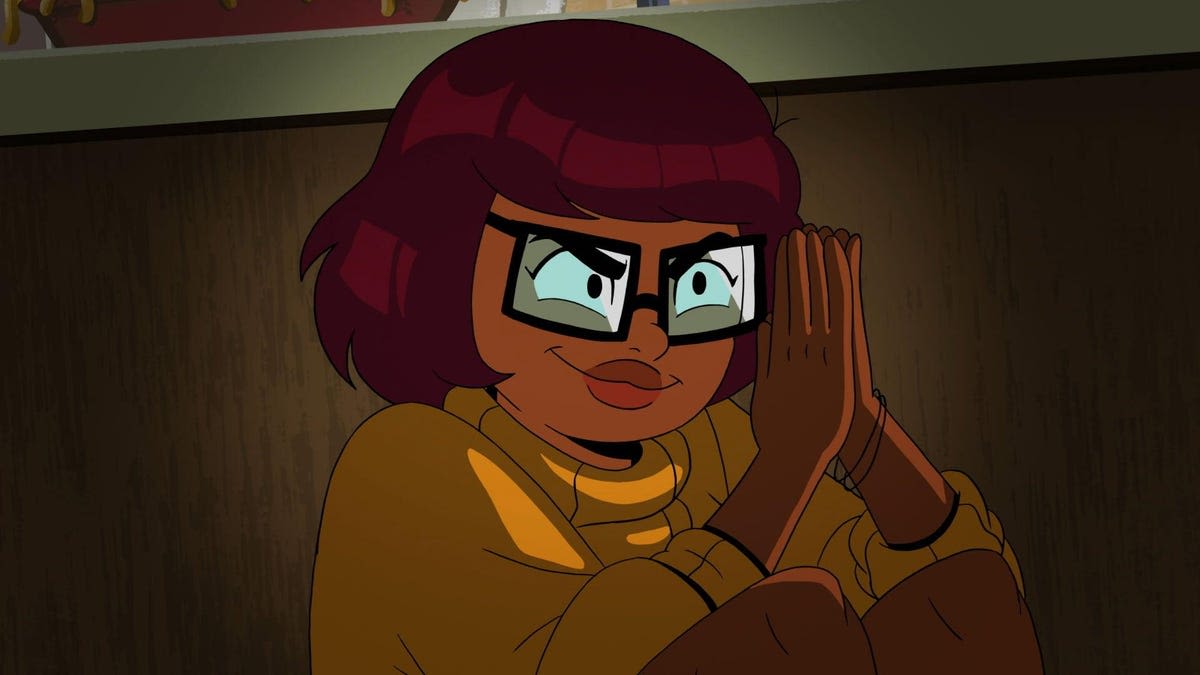 In season 2, Velma raises a giant middle finger to its haters