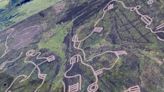 Bizarre patterns appear in Welsh hills leaving people baffled