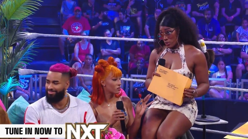 Lash Legend Shows Trick Williams What’s In Her Envelope On 5/7 WWE NXT