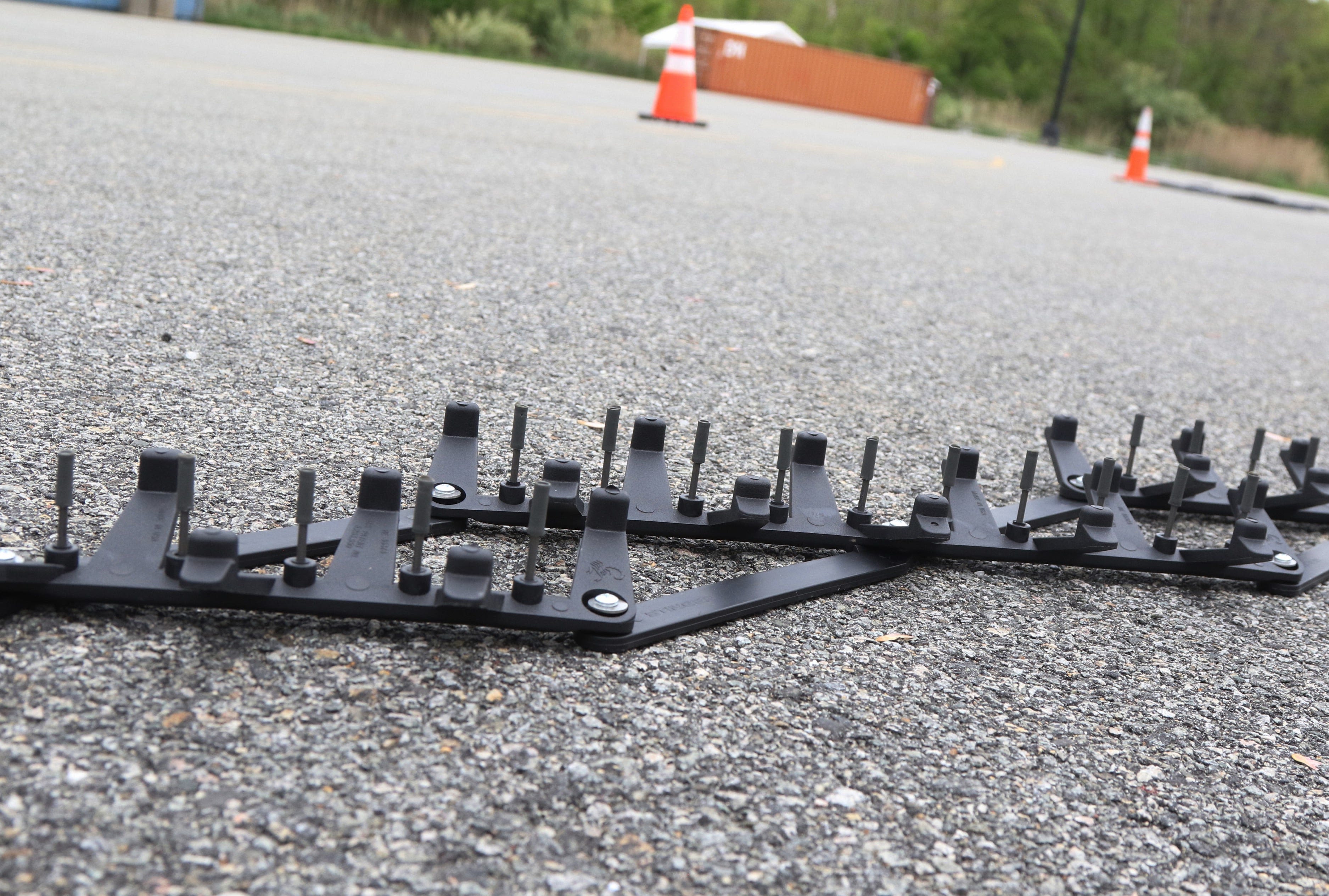 'Stop criminals in motion:' Morris officials demonstrate tire spike strips for pursuits