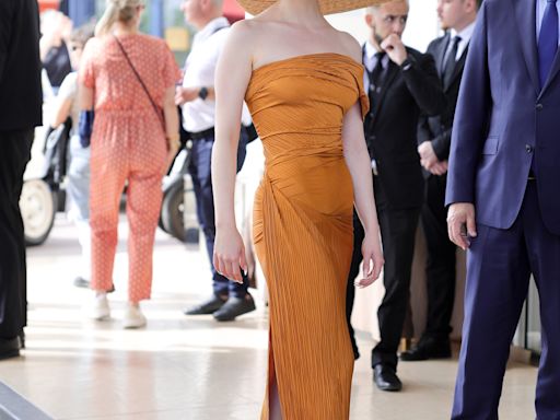 Anya Taylor-Joy Kicked Off Cannes In a High Slit Dress and Absurdly Large Hat