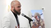 Jake Angeli, QAnon shaman, celebrates homecoming at Scottsdale event