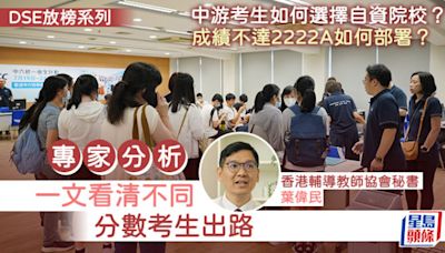 DSE放榜2024︱一文看清不同分數考生出路 中游考生如何選擇自資院校？ 成績不達2222A如何部署？