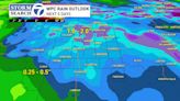 Widespread rain likely Sunday night into Monday