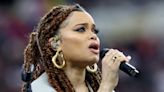 Andra Day Takes the Field With ‘Lift Every Voice and Sing’ at Super Bowl LVIII