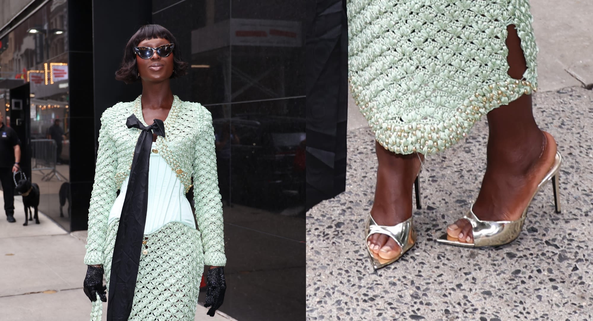 Jodie Turner-Smith Talks ‘The Acolyte’ in Dazzling Metallic Mules on ‘Good Morning America’