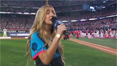 Ingrid Andress reveló estar borracha cuando entonó el Himno de Estados Unidos en el Home Run Derby