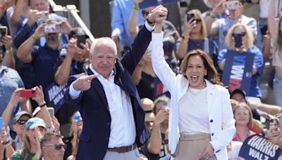 Aux États-Unis, le duo Kamala Harris et Tim Walz gagne en popularité