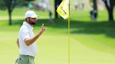 Welcome back! Scottie Scheffler holes approach shot on first hole at PGA Championship