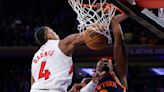 Raptors recover after Barrett tying slam, edge Knicks in OT