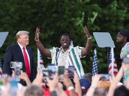 Trump shares stage at Bronx rally with rappers indicted over alleged conspiracy to commit murder