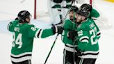 Miro Heiskanen scores 2 power-play goals and Stars beat Avs 5-3 in Game 2 to even series