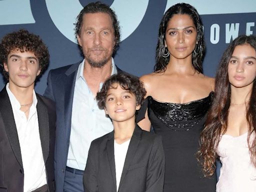 Matthew McConaughey and Camila Alves Make Rare Red Carpet Appearance With Their 3 Kids