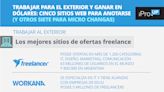 Trabajar para el exterior y ganar en dólares: cinco sitios web para anotarse (y otros siete para micro changas)