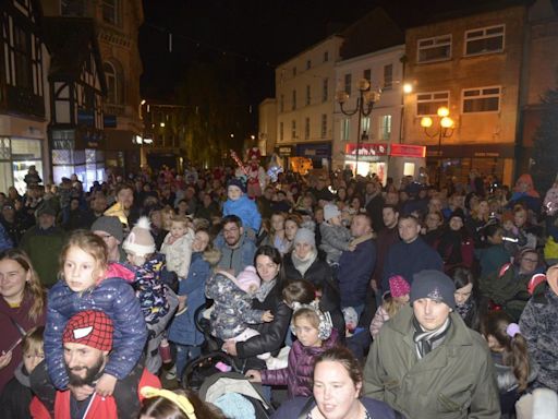 Town's Christmas lights switch on to change location this year