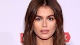 Kaia Gerber's beehive is approximately five times the size of her head