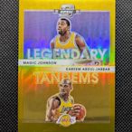 2023 CONTENDERS OPTIC ABDUL-JABBAR MAGIC JOHNSON LEGENDARY TANDEMS #9 GOLD 8/10