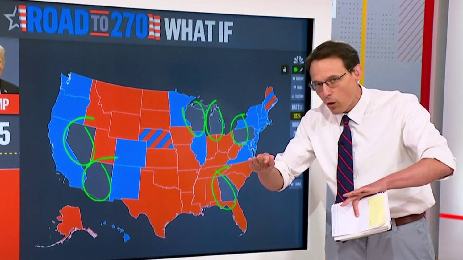 Watch: Steve Kornacki breaks down Kamala Harris' starting point in polls as race reboots