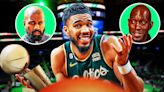 Jayson Tatum clowned for mimicking Kanye West, Kevin Garnett after NBA Finals win