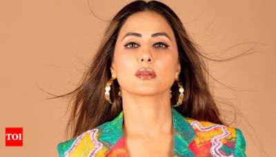 Hina Khan pens an inspiring note as she undergoes treatment for Breast Cancer, writes 'Scarred not scared' | - Times of India