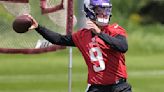 J.J. McCarthy loses bet, learns from his coach’s mistake all in first Vikings practice