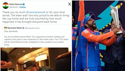 ''Truly Touched...': Rohit Sharma Reacts to PM Modi's Congratulatory Tweet on T20 WC Win - News18