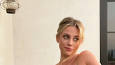 Lili Reinhart Looks Super Strong Rocking a 'Shrek-Colored' Bikini on a Balcony