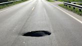 Large hole in road closes Southeast Michigan bridge