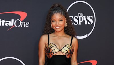 Halle Bailey flashes underboob in sexy mini-dress at The Espys in LA