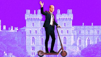 Prince William Zooms Round Windsor Castle on an Electric Scooter