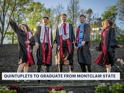 Quintuplets graduate from Montclair State University