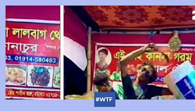 Viral video: Internet spots 'Dolly ka chachera bhai Lolli' who makes bhel in Asian Paints bucket