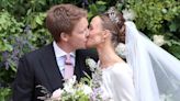 Sealed with a Kiss! The Duke and Duchess of Westminster Make First Appearance as Newlyweds at U.K. Wedding of the Year