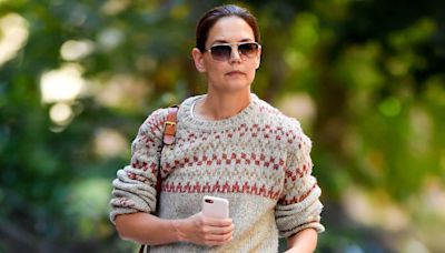 Katie Holmes Stepped Out in the Classic Sweater Style Jennifer Lopez Wears, Too