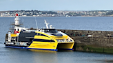 New Isles of Scilly fast ferry seen in Newlyn