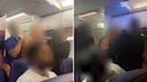 Moment 'drunken' duo spark mayhem on Wizz Air flight after bringing own booze