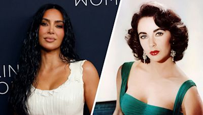 What is Kim Kardashian’s link to Elizabeth Taylor?