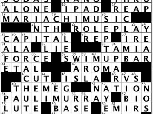 Off the Grid: Sally breaks down USA TODAY's daily crossword puzzle, I'm With You