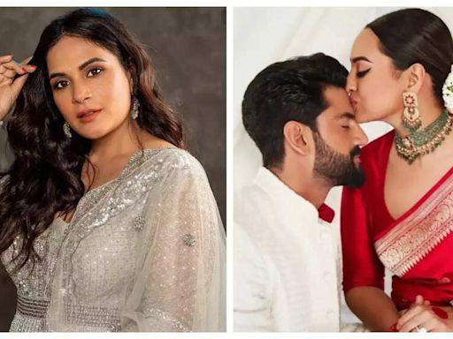 Richa Chadha loves Sonakshi Sinha's expressions on her wedding day with Zaheer Iqbal: 'Won my heart and how!' - See post | - Times of India